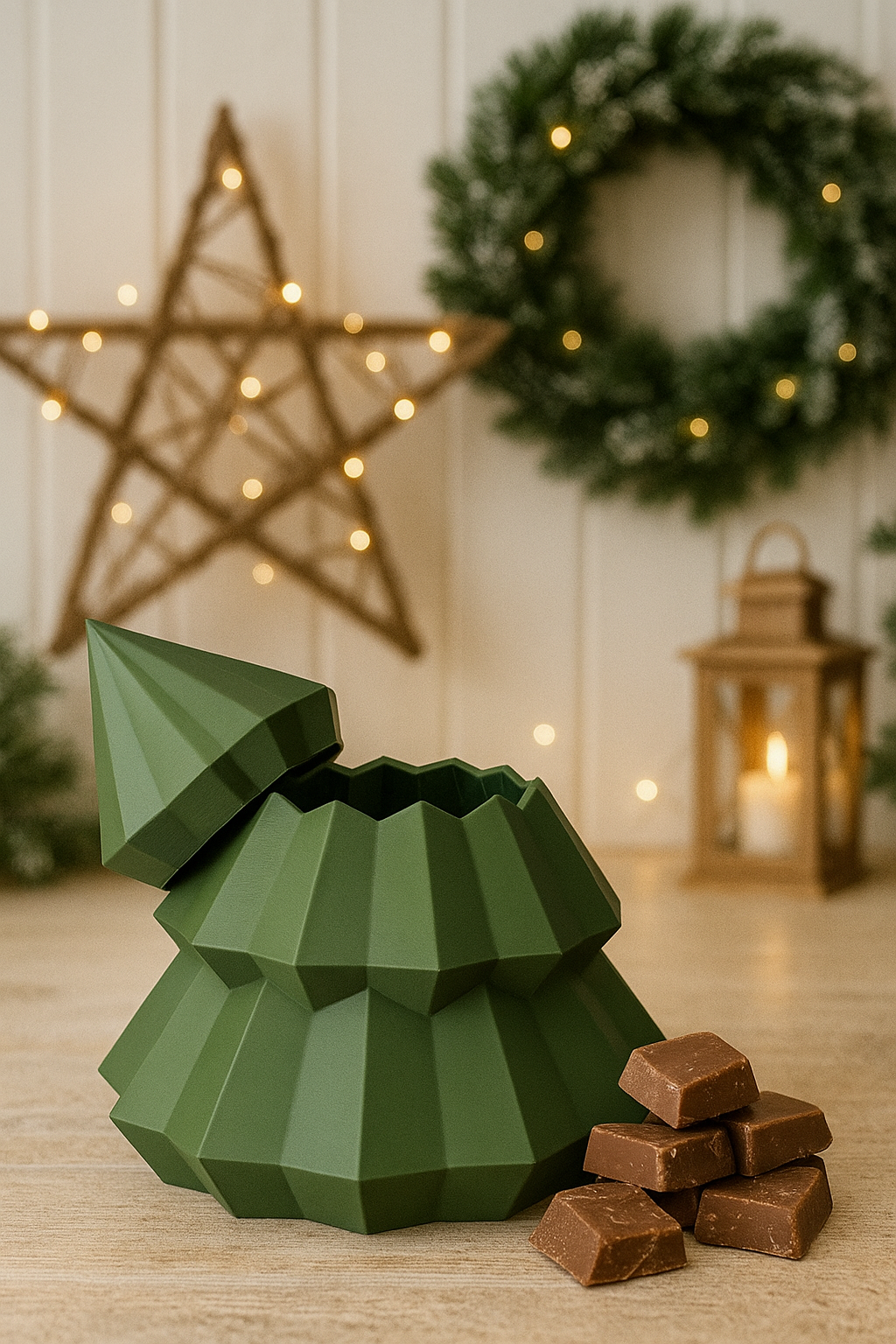 Pino Navideño Contenedor - para guardar golosinas!!