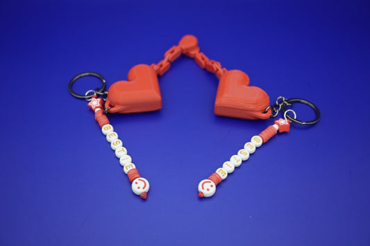 Set de Llaveros Corazones - Be my bestie