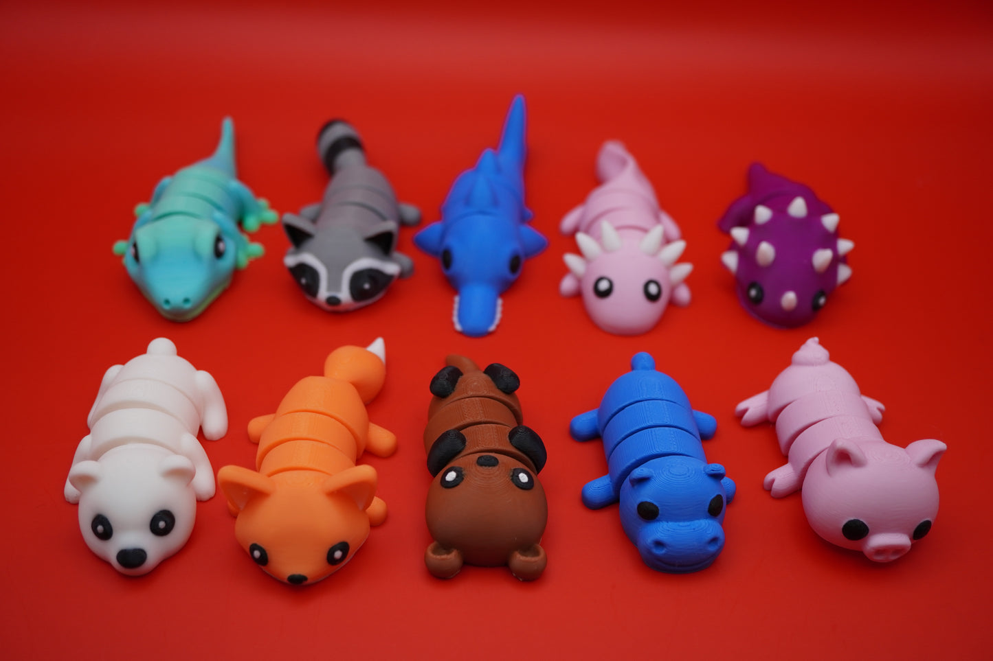 Colección Completa 10 Animales Articulados