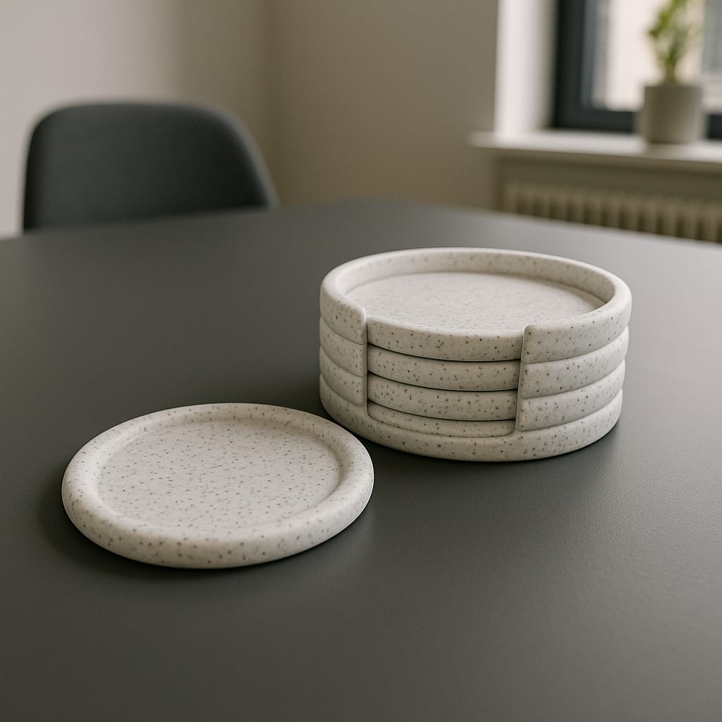 Posa vasos Curvi - mármoleado