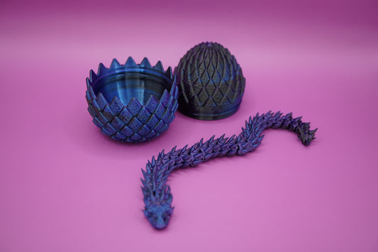 Huevo con Dragón Articulado - Aventura y textura en tus manos