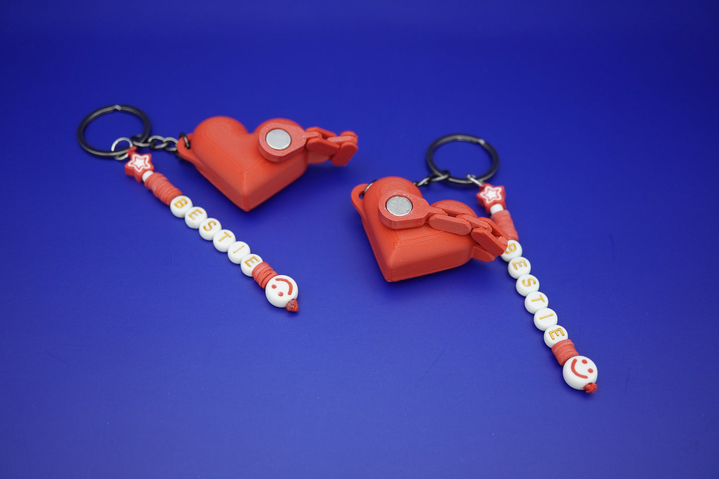 Set de Llaveros Corazones - Be my bestie