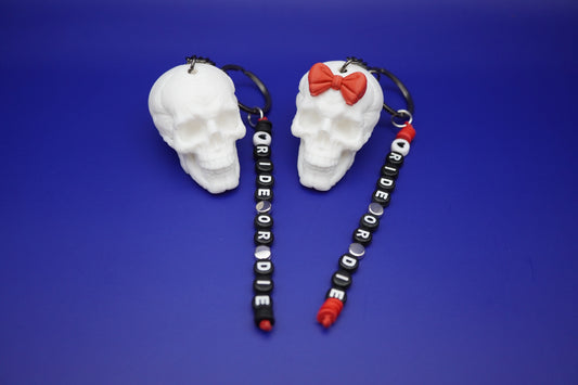 Set de Llaveros Calaveras – Amor letal