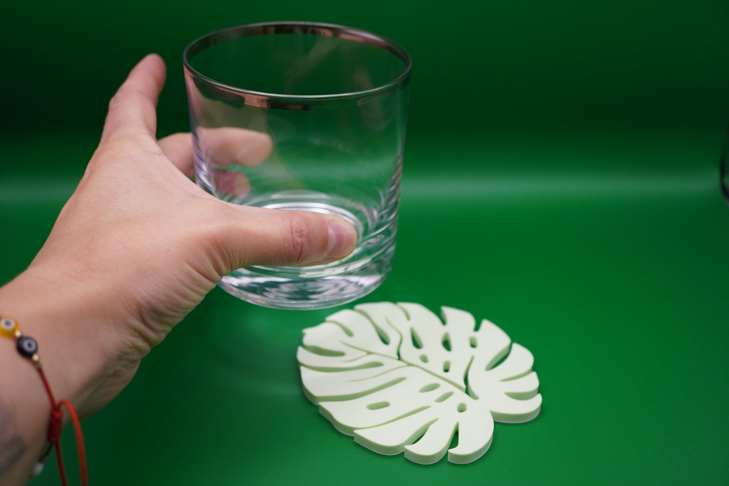 Set de 4 Posavasos Hoja Monstera