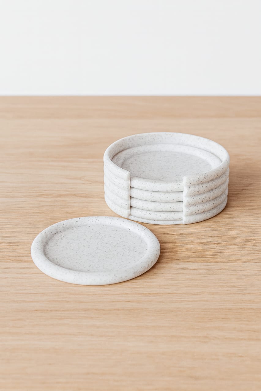 Posa vasos Curvi - mármoleado