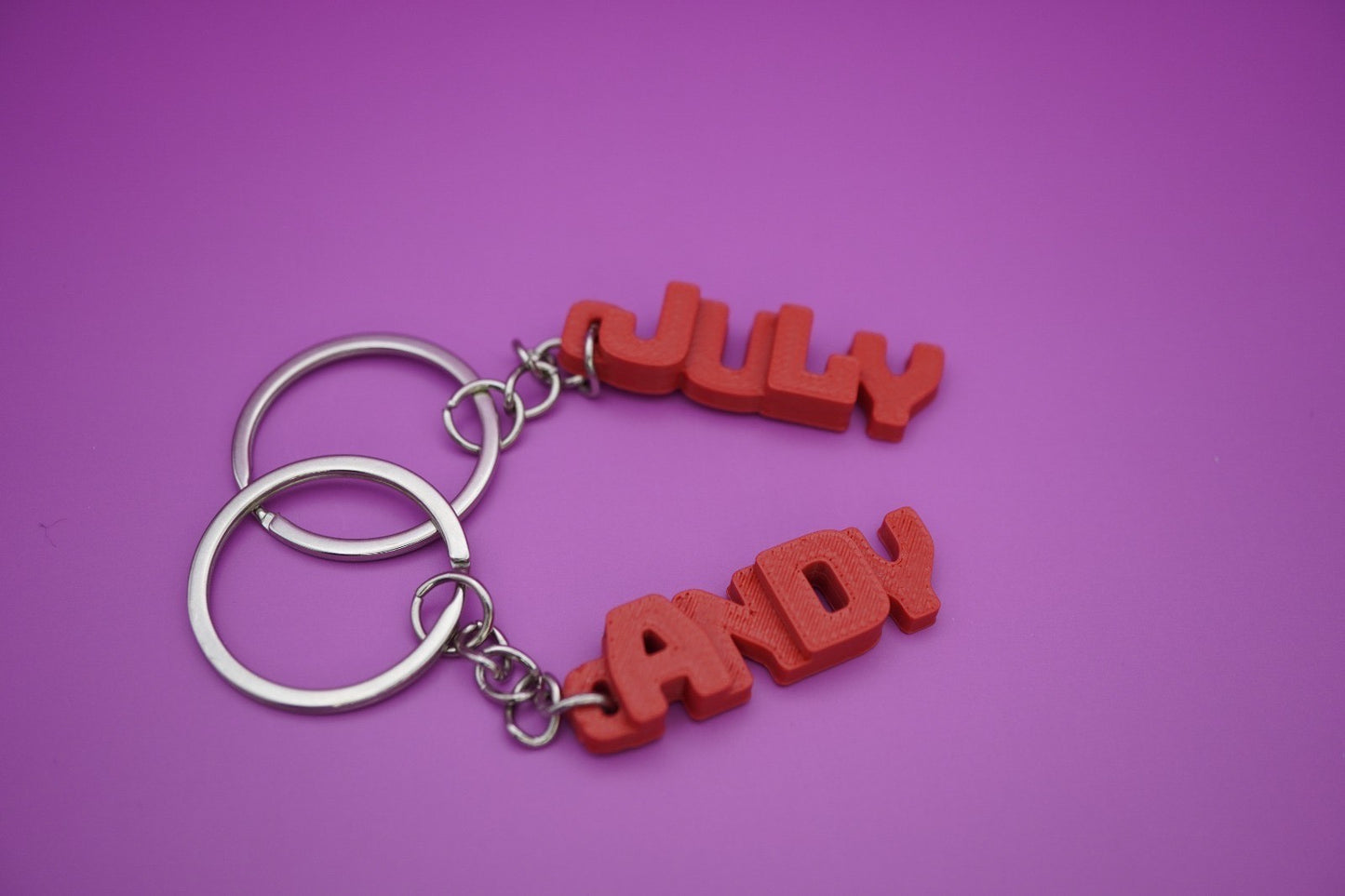 Llavero Intercalado - Personaliza color y texto